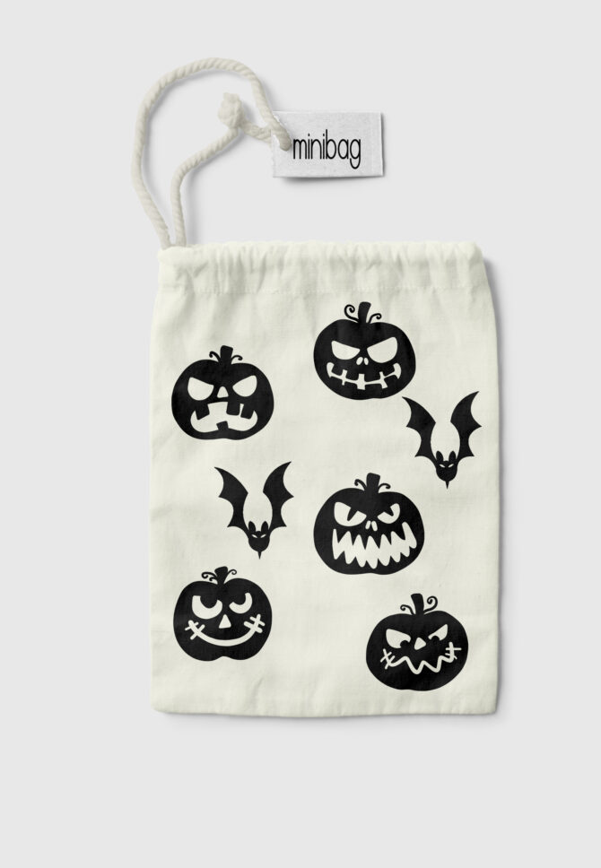 Halloweeni cukorka gyűjtő zsák - Minibag.hu